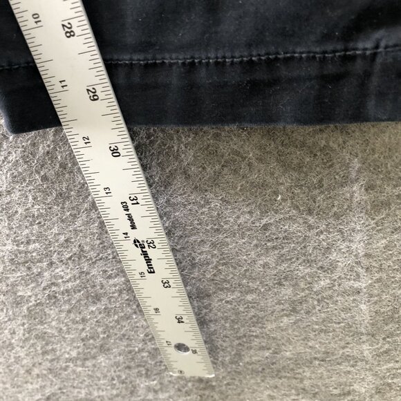 Banana Republic Lived In Slim Fit Chino Pant Mens 34x30 Black Stretch Flat Front - Picture 7 of 11